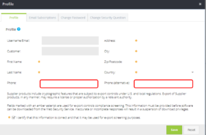 How do I update my contact number on the portal